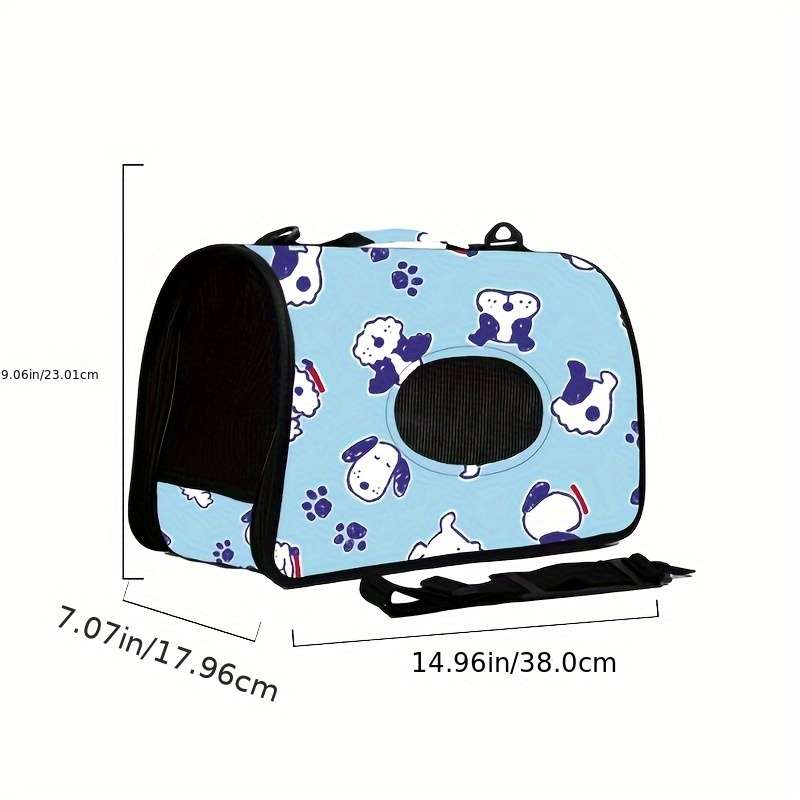1pc Zebra Print Pet Bag
