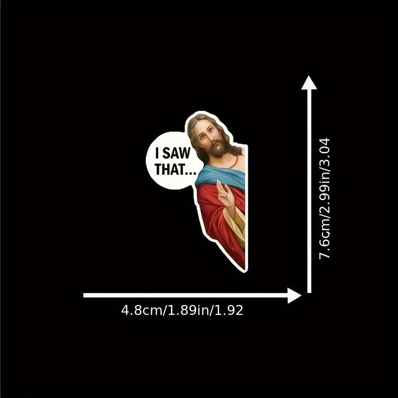 8pcs Jesus Christian Themed Stickers