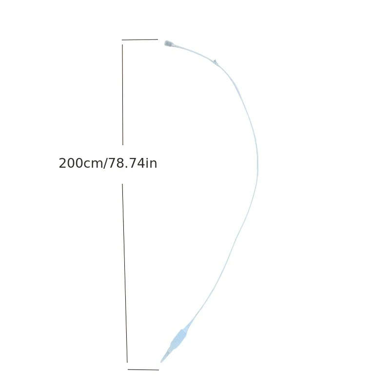 1pc 2-Meter Semi-Automatic Wine Extractor Food-Grade Silicone Siphon Hose with Tongs and Filter Bag