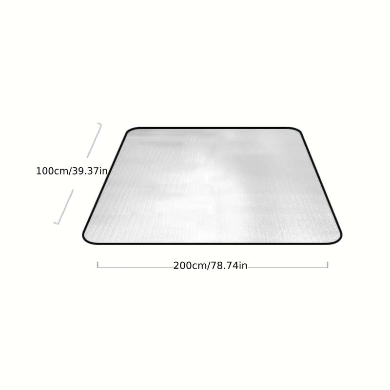 1pc All-Season Waterproof And Insulating Camping Mat Multiple Sizes Available 198.12cm Durable Alumi