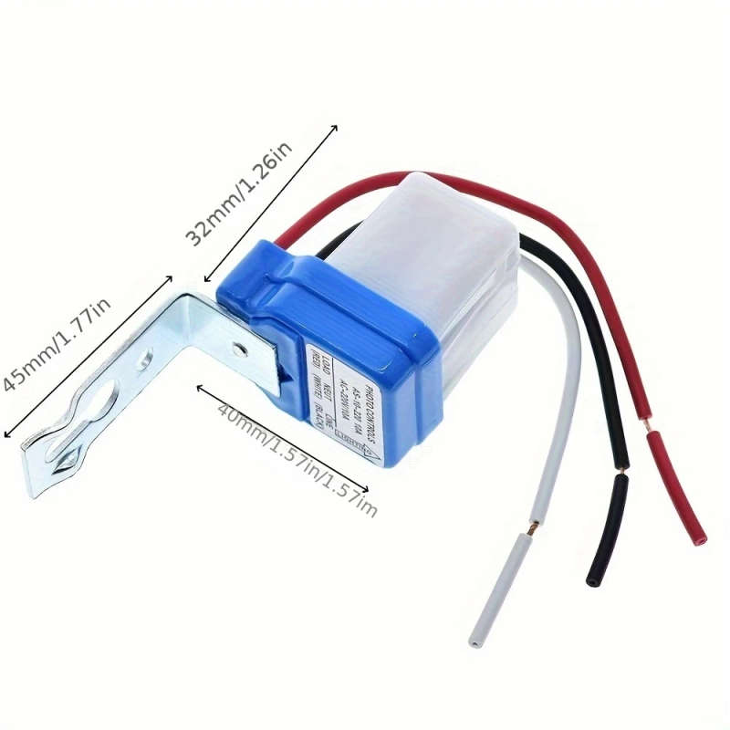 1pc Automatic Auto On Off Photocell Street Light Switch 220V 10A Photo Control Photoswitch Sensor