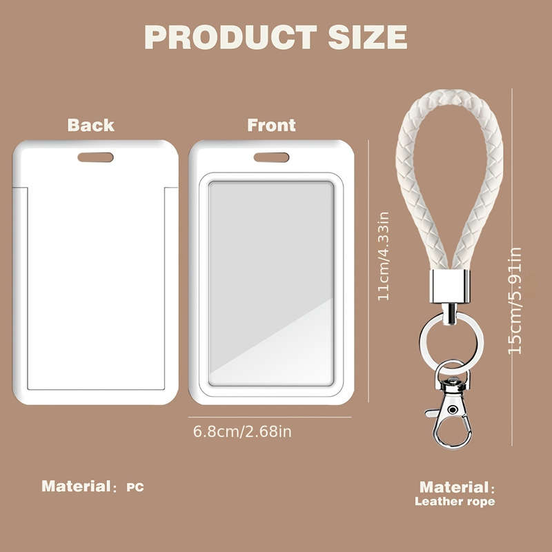 1pc One Pack Coffee Print Series Doctor Nurse Card Holder Bus Card Holder Campus Student ID Card Ho