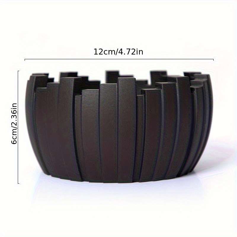 1pc Elegant Ceramic Ashtray Set Modern Geometric Design with Blue and Black Options Perfect for