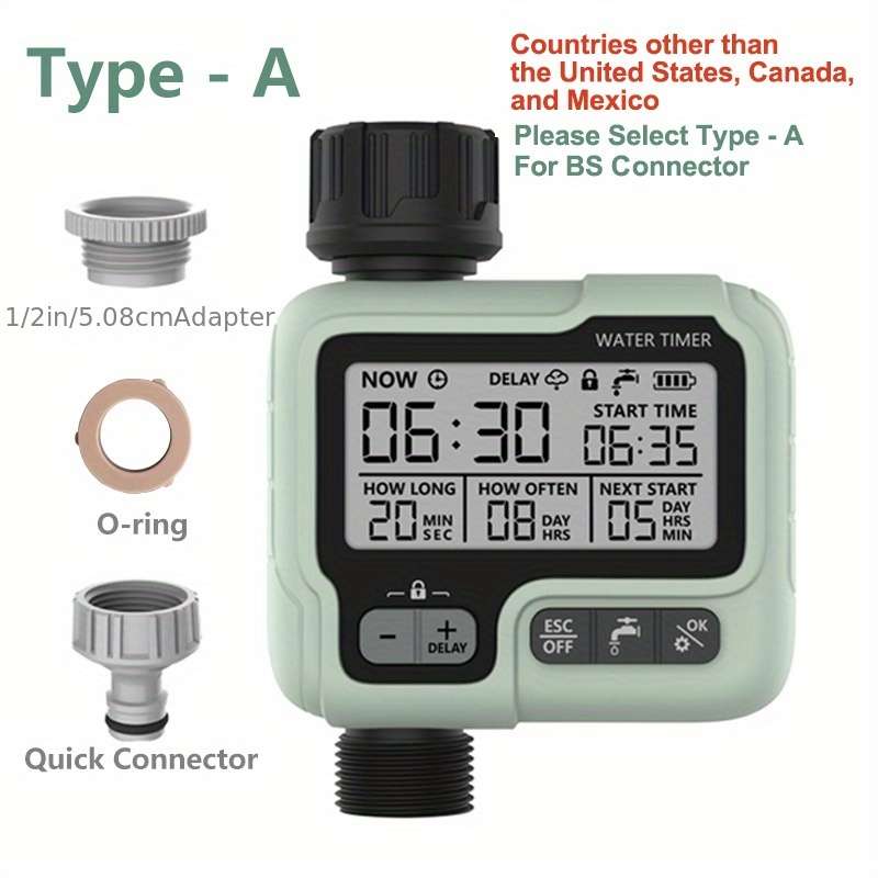1Pc Automatic Water Timer Irrigation Machine Intelligent Sprinkler