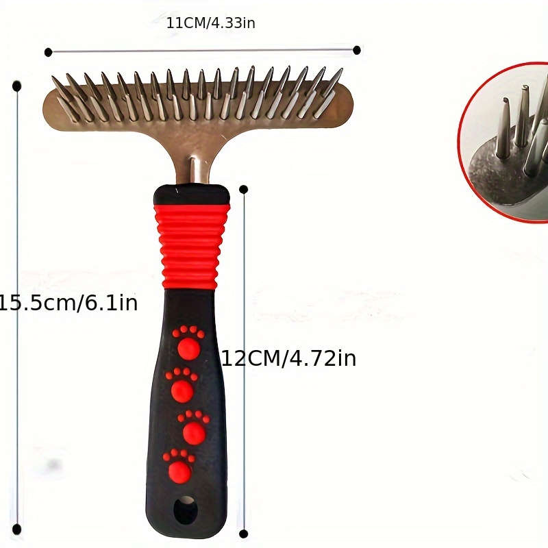 1pc Illustration Color Pet Comb