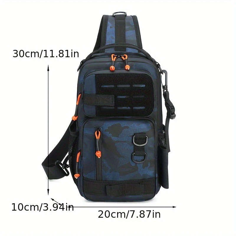1pc Chest Bag New Large Capacity Outdoor Men's Chest Bag Shoulder Bag Men's Multi functional Fashion