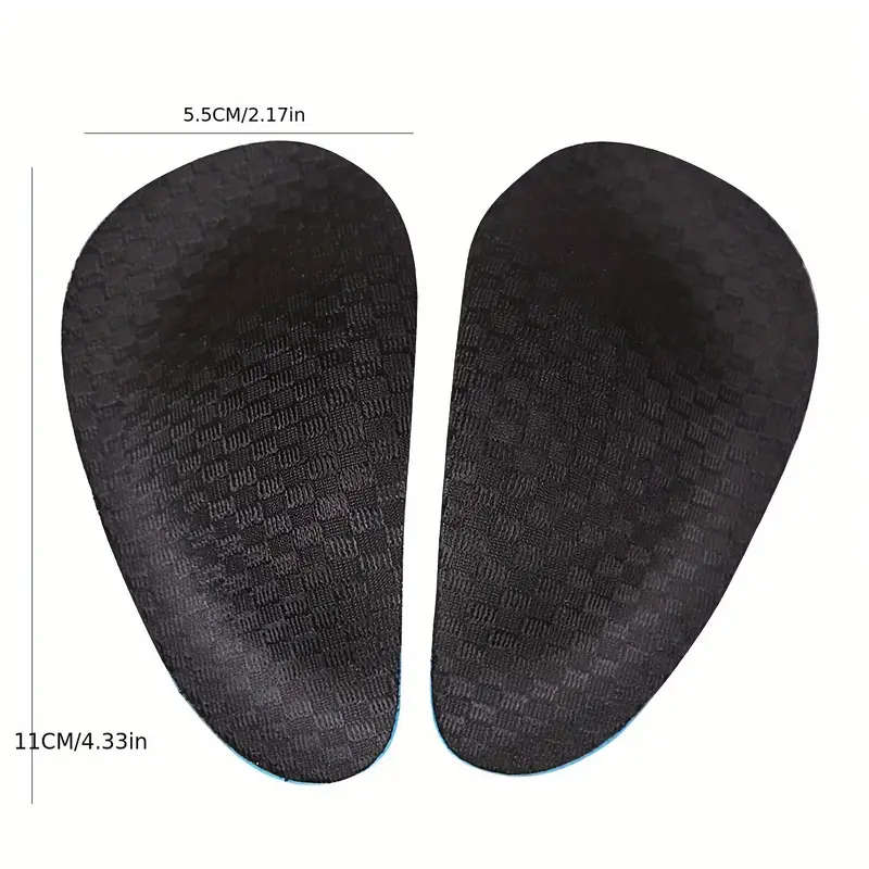2pcs Half Yard Arch Support Pads Breathable Shock Absorbing Insoles Soft Comfortable Foot Cushions f