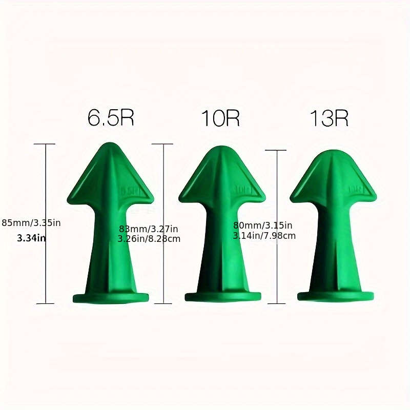 3Pcs Green Plastic Grout Sealant Applicator Nozzles