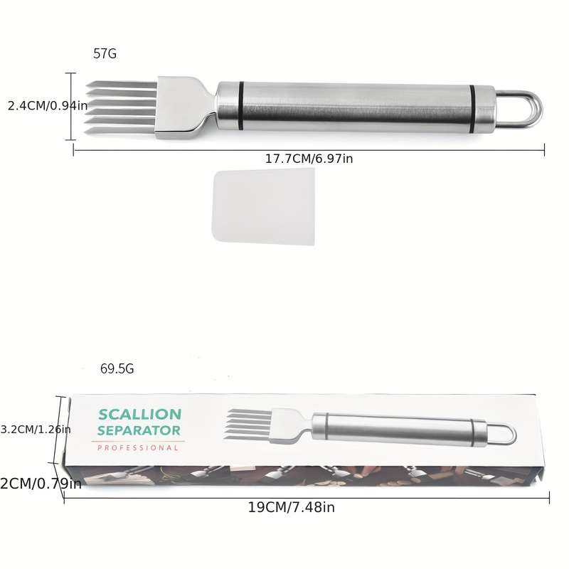 1pc Kitchen Multifunctional Stainless Steel Onion Shredded Onion Flower Knife Onion Garlic Chi