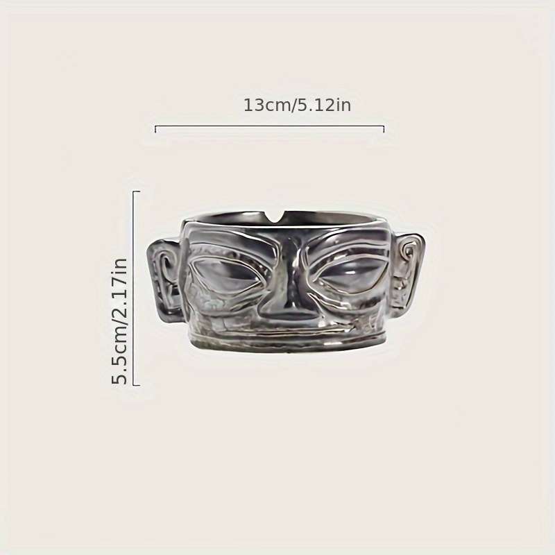 1pc Modern Ashtray for Home Living Room Lightweight Luxury Sealed Anti-ash High-end Cigarette Hold