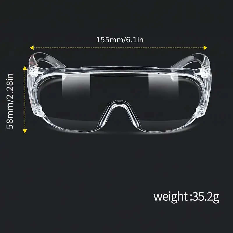 1pc Nail Polish Goggles Anti-Fog And Splash-Proof High Transparency for Nail Art Tool High-Definitio