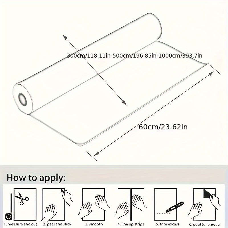 1PC Wall StickersCloud Gray60cmX500cm