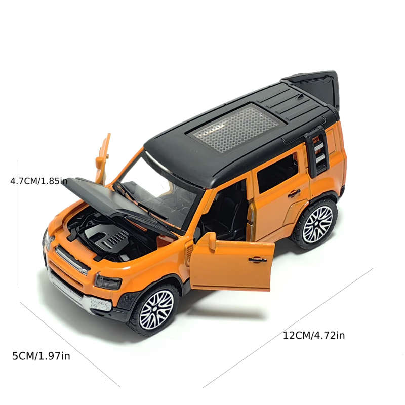 1pc Alloy Sports Car Model Collectible with Opening Doors Finish Detailed Off-Road Vehicle Toy Ideal