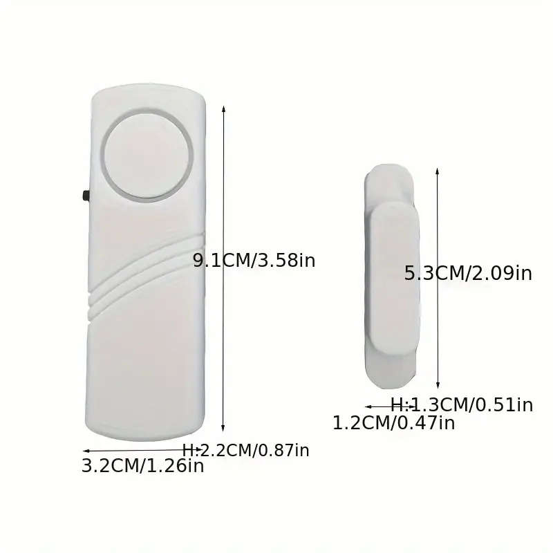 1pc Battery-Powered Wireless Security Alarm System with Magnetic Sensor Versatile Use for Windows Do