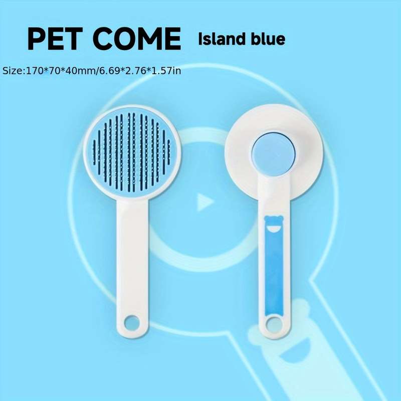 1pc Blazing Orange Pet Comb
