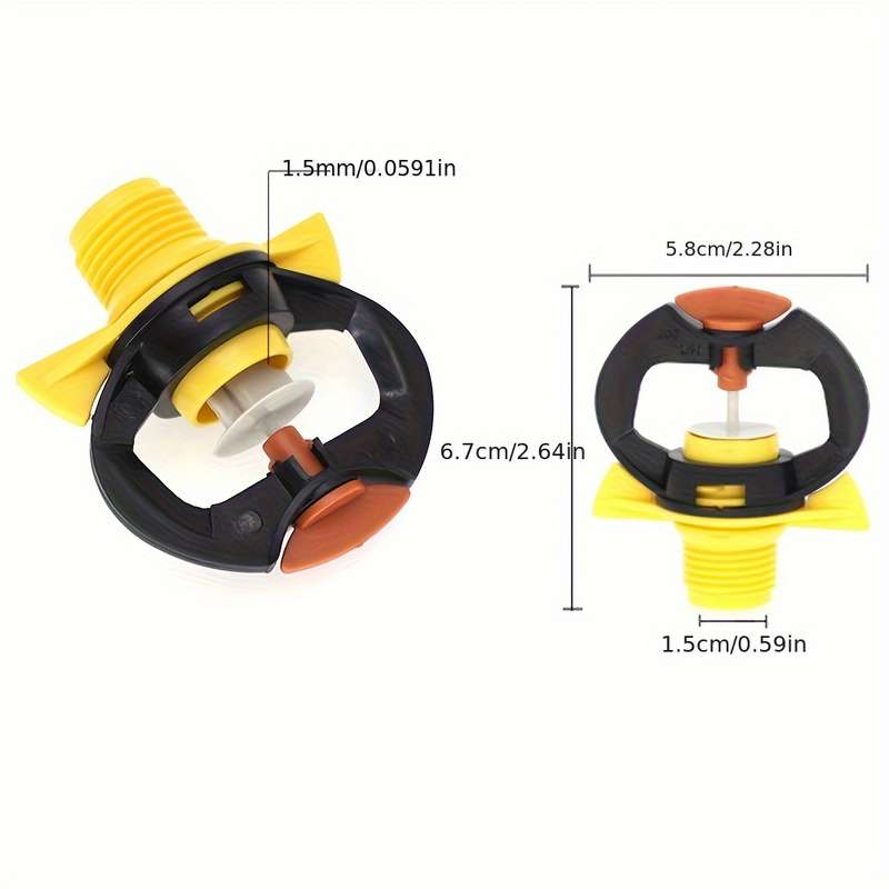 4Pcs 4 Point Rotating Sprinkler Nozzles