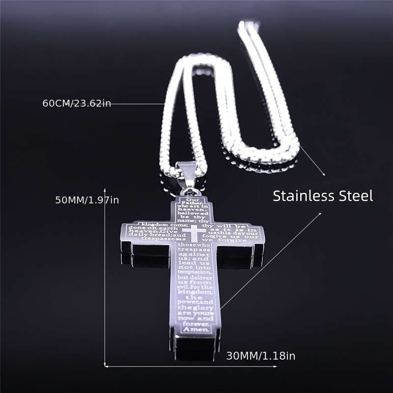1 Piece Black Jesus Theme Pendant