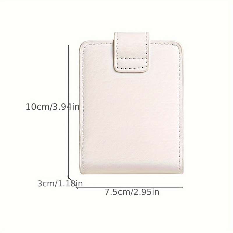 1pc Portable Mini Lipstick Case White Color Lightweight Positioning Printing No Edge Paint Sma