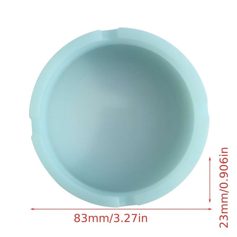 1pc Glow-in-the-Dark Silicone Ashtray Food-Grade Odorless Compact Circular Design for Office