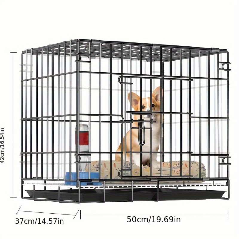 1pc Transparent 8 pieces with door + cap size Heightened transparencyPet Cage