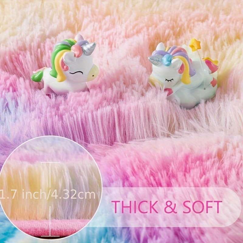 1Pc Iridescent Rainbow Color 79.98x79.98cm Floor Mat