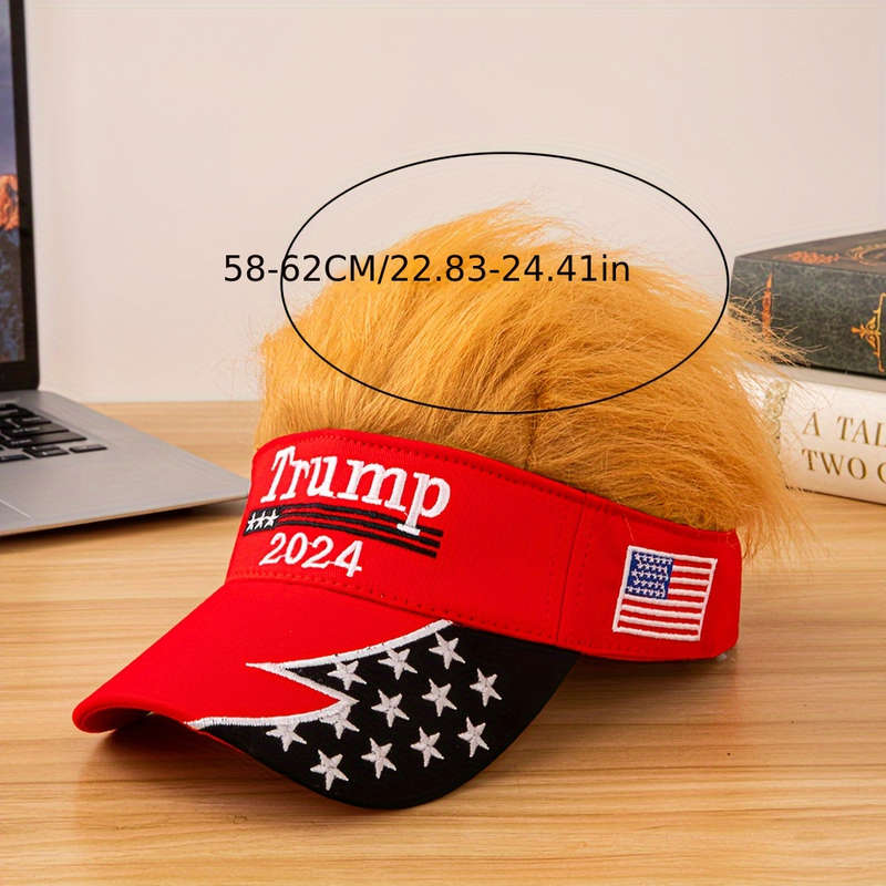1pc patch embroidered star TRUMP fashionable commuting truck driver funny sun shading base