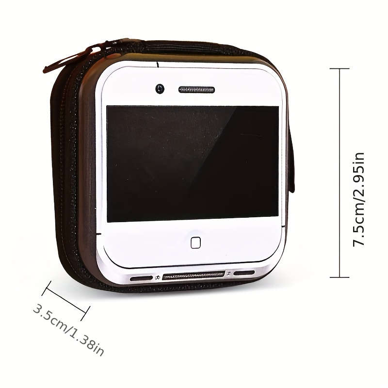 1pc New Trendy Coin Purse Record Tape Coin Purse Data Cable Headphone Storage Bag