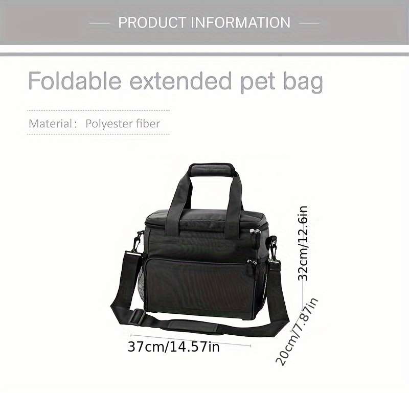 1pc Black Pet Bag