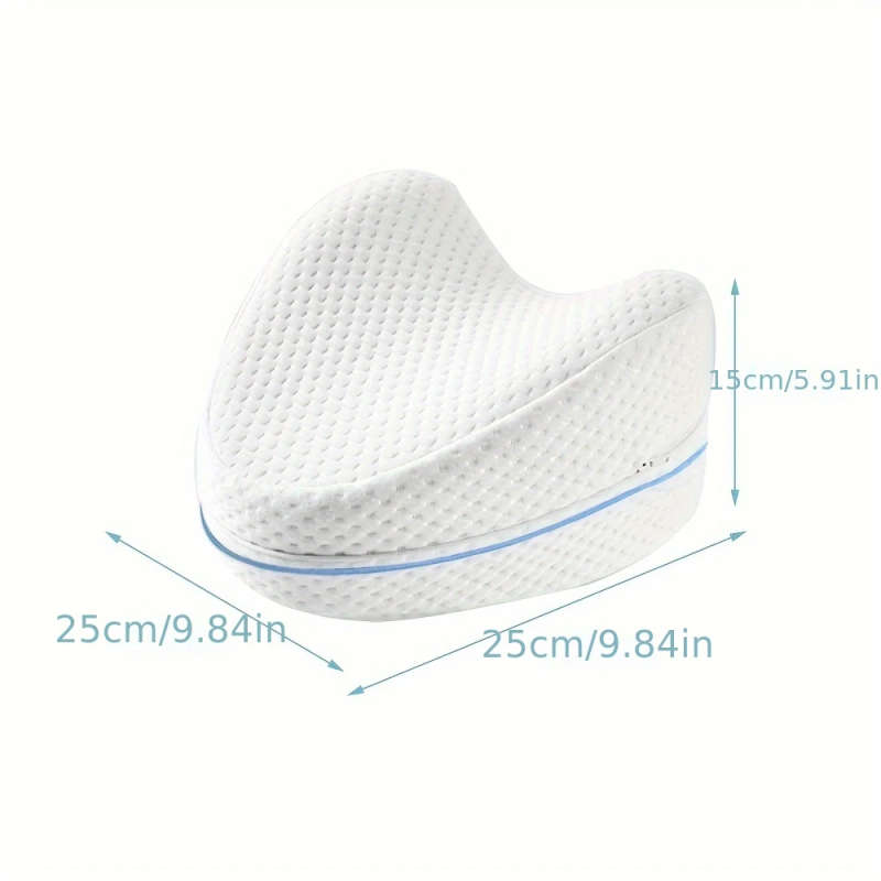 1pc Leg Knee Pillow for Side Sleepers Knee Pillow with Strap for Side Sleeper Leg Support Cushion wi