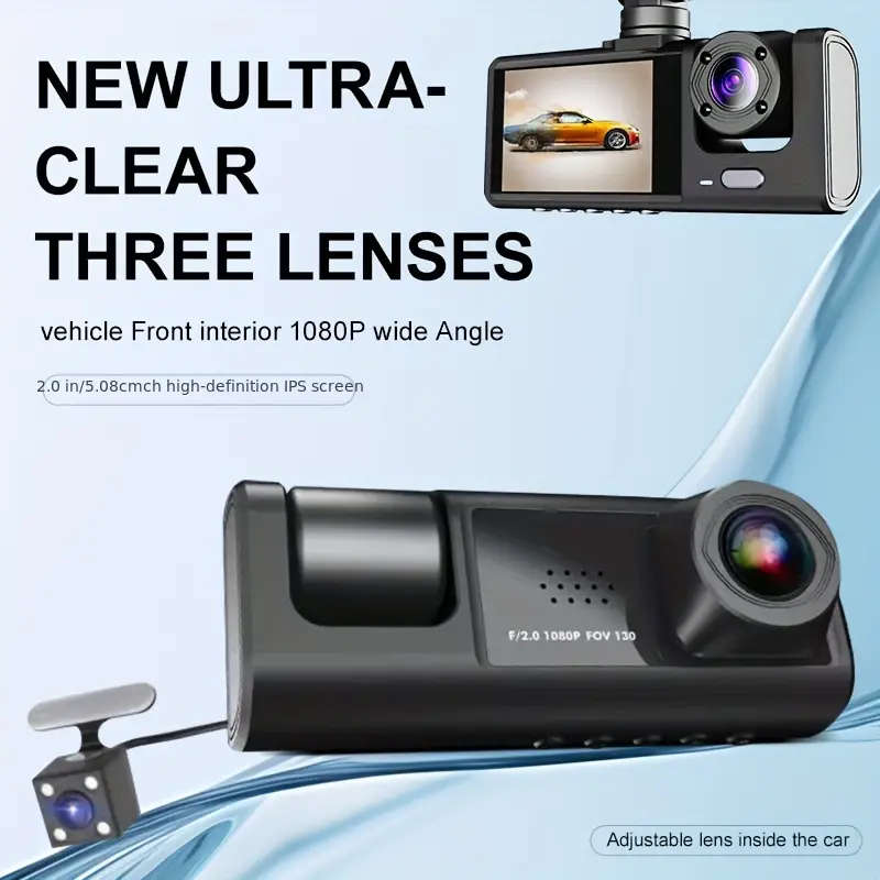1080P Car 3 in 1 Dash Cam