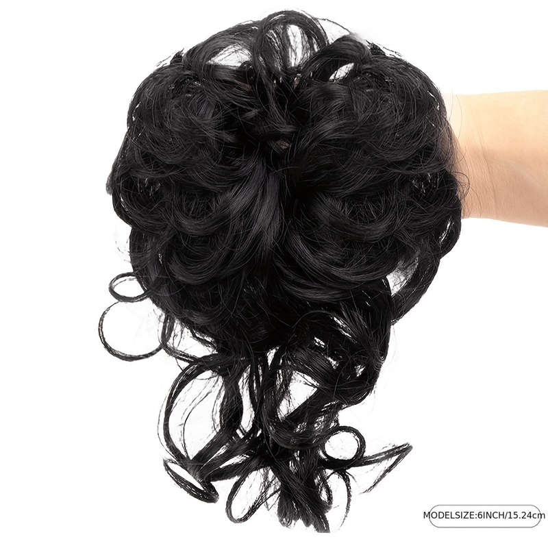 1Pc Black 15.24cm Fashion Design Wig