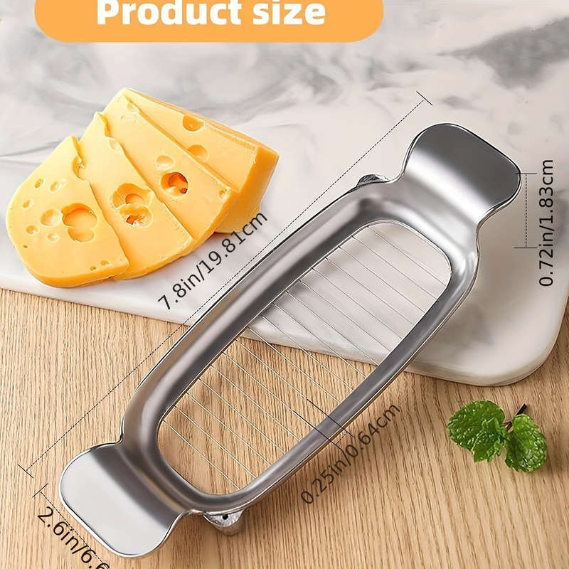 1pc Cheese Slicer Egg Butter and Duck Liver Slicer Sharp Blade Durable Metal Cheese Divider Fu