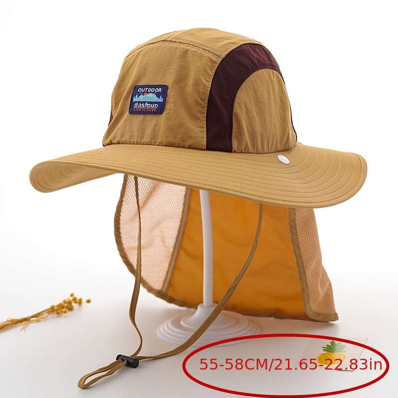 1pc Japanese-Style Summer Outdoor Breathable Parent-Child Shawl Hat with a Wide Brim Suitable for