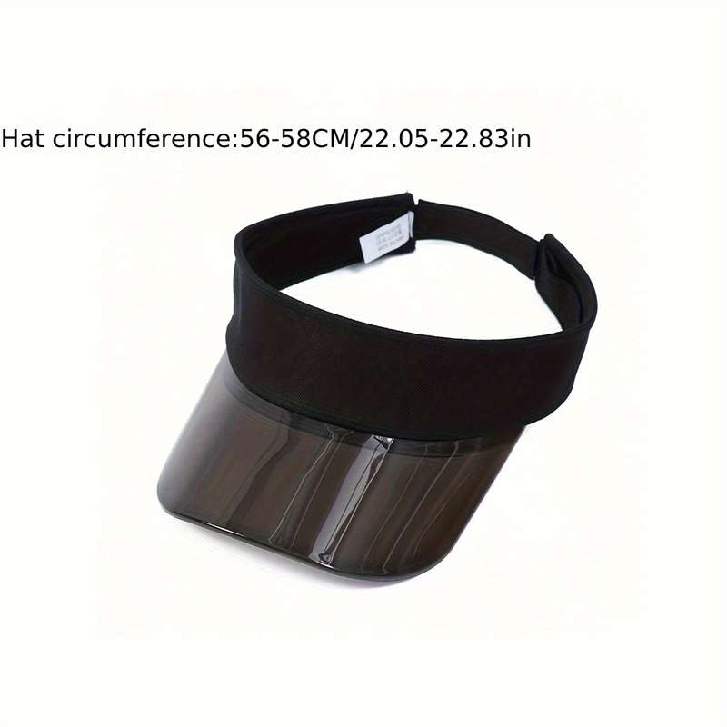 1pc Y2K Style Clear Brim Bucket Hat Lightweight Polyester Adjustable Strap Ideal for Outdoor