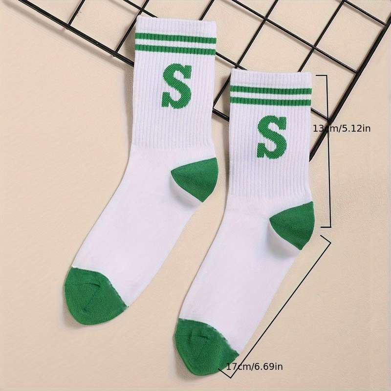 1 Pair White  Socks
