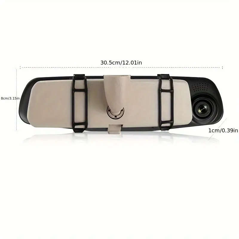 HD Dual-Lens Car Dash Cam with Night Vision Wide-Angle Reverse Image Easy Installation Includes 32GB