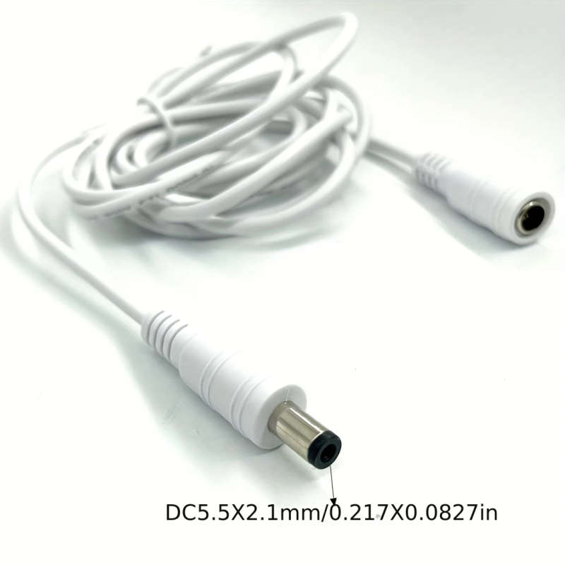 1pc 100cm CCTV 5.5x2.1mm Connector DC Power Extension Cord Extended Power Cable