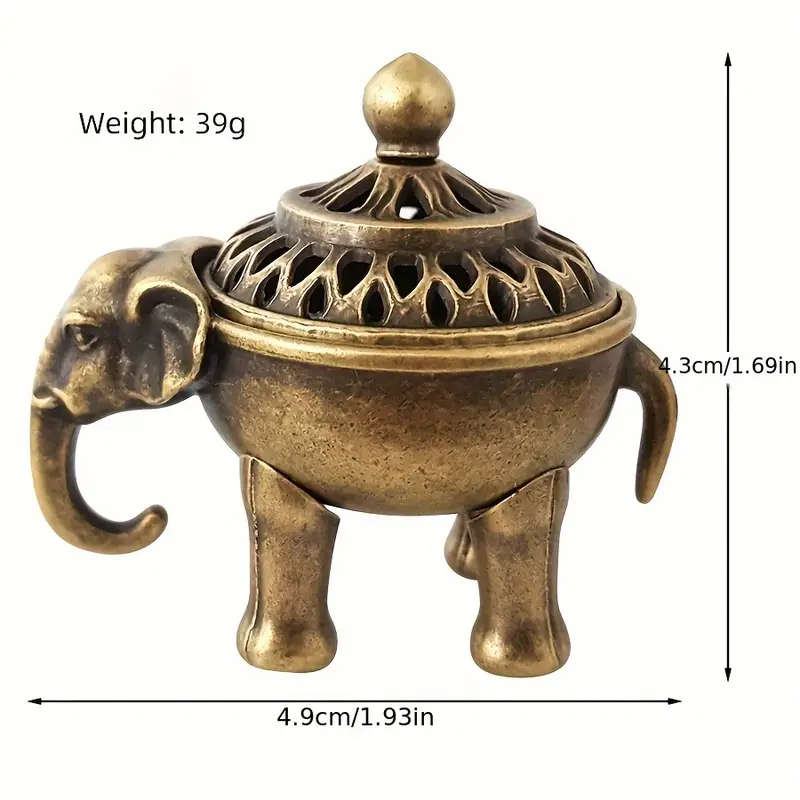 Vintage Elephant Incense Burner