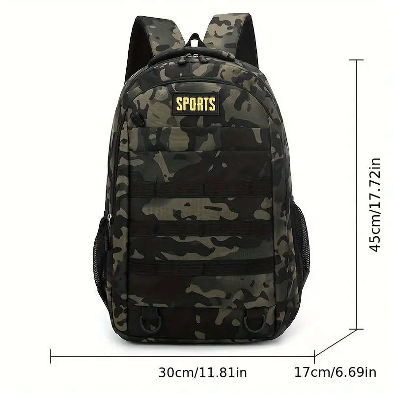 1pc Sleek Urban Men's Versatile Backpack for Travel Camping Cycling Large Capacity Business Laptop