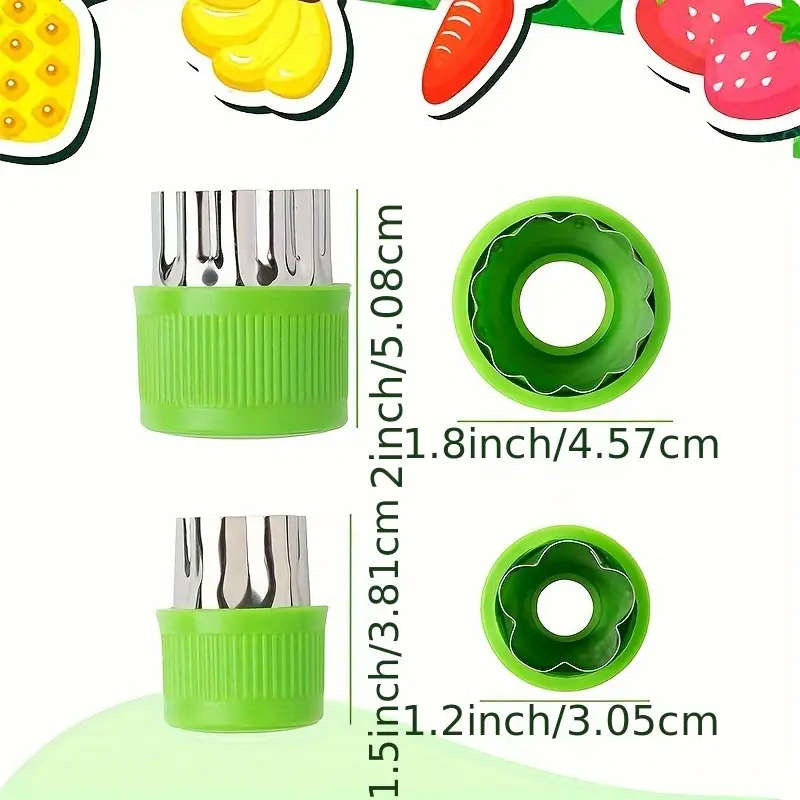 9 pcs Stainless Steel Cookie & Vegetable Cutter Set