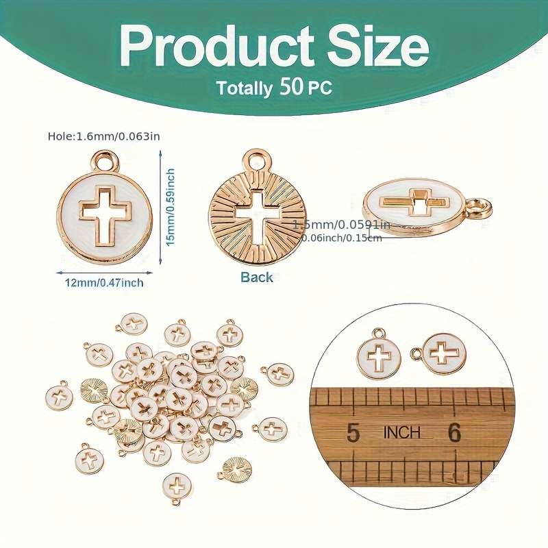 20pcs Platinum Multifunctional Decorative ornaments Jesus Theme Pendant