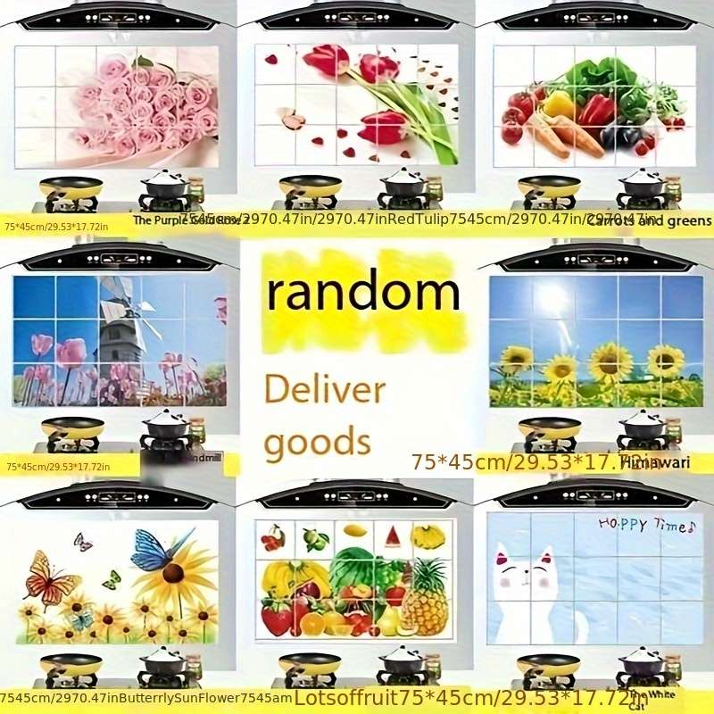 1PC Wall Stickers75cmx45cm Pattern RAndom One