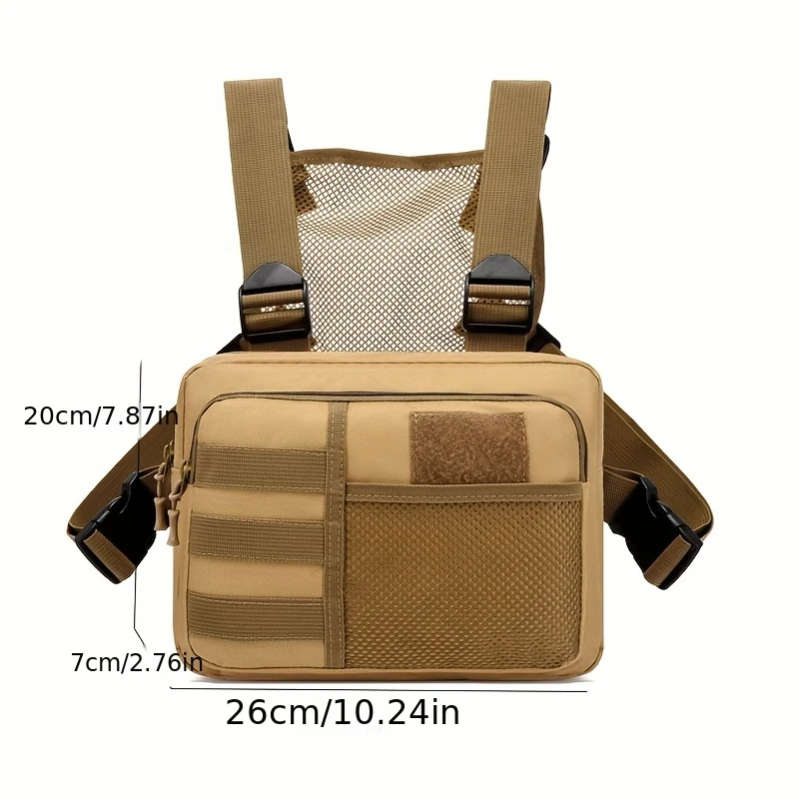 1pc Body-hugging Backpack Outdoor Multifunctional Camouflage Chest Bag Training Running Equipment