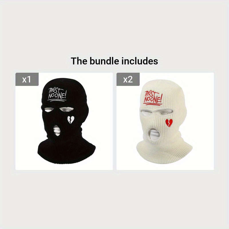 1pc Cool Embroidered Knitted Hat Men's Women's Youth Casual Ski Hat