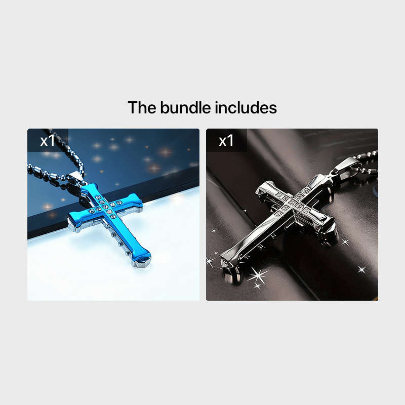 1 Piece Golden Add Silvery Jesus Theme Pendant
