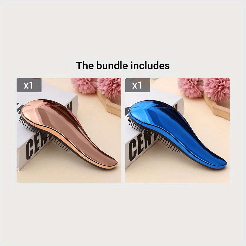 1pc Rose Golden Add Blue Pet Comb