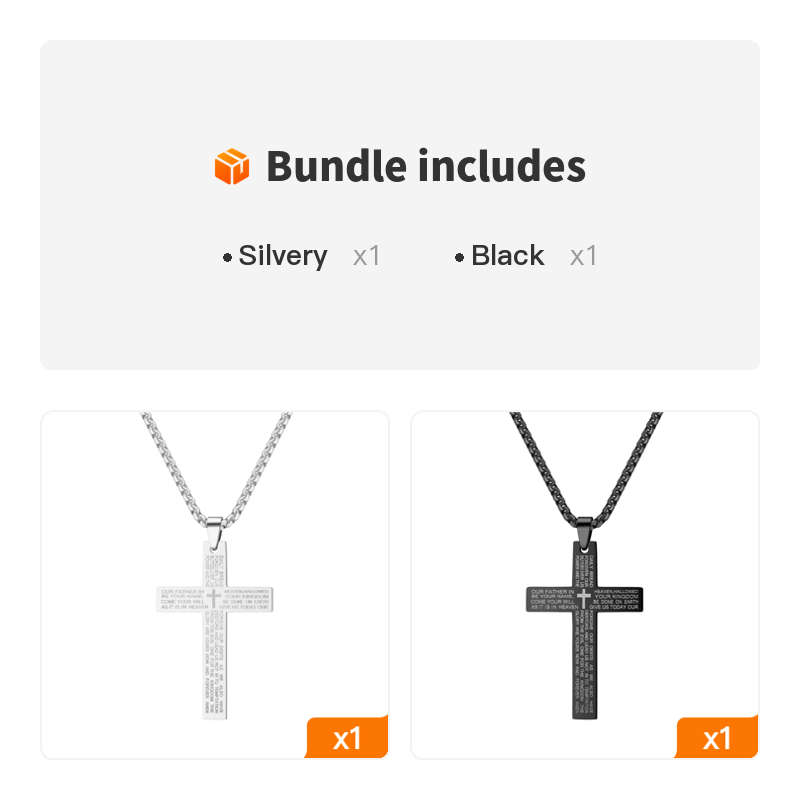 1 Piece White Add Black Jesus Theme Pendant