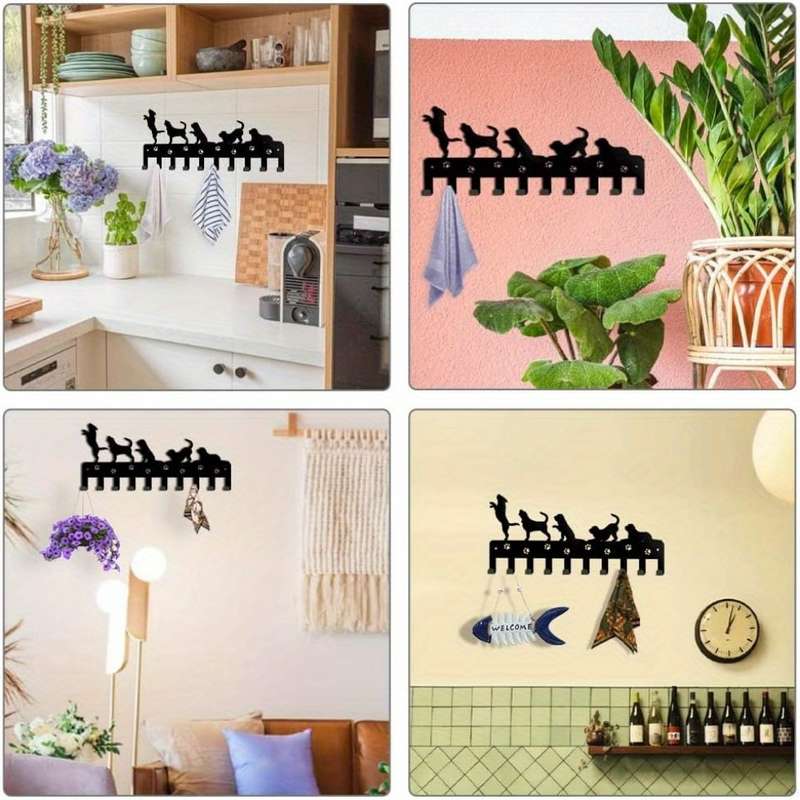 DogCentric Metal Key Holder  AnimalCrafted Hook Stand. Versatile And Mobile ItS a Top Wall