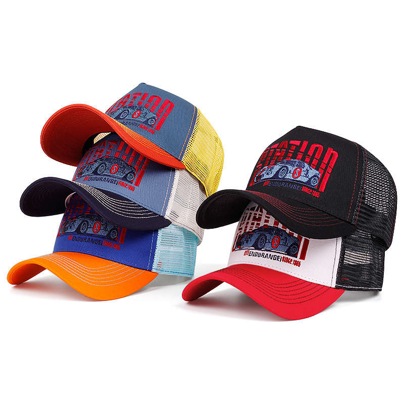 1pc Men'S Spring And Autumn Sun Protection Baseball Cap Outdoor Truck Driver Hat with Th