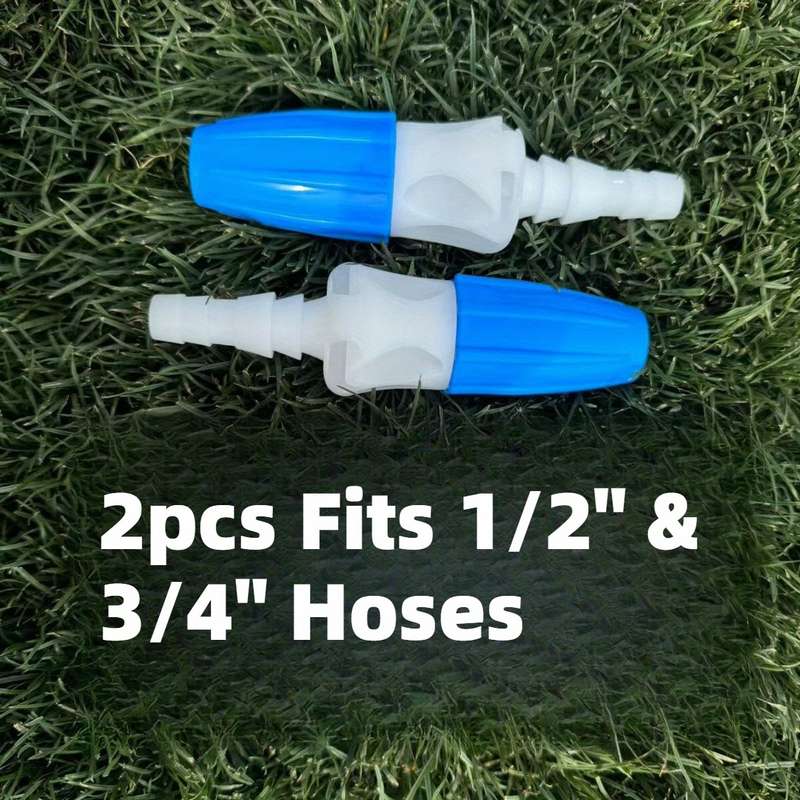 2Pcs Of 6 Minutes 2.54cm Abs Plastic Garden Hose Nozzle Sprayer Gun